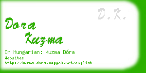 dora kuzma business card